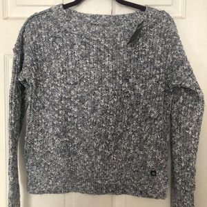 NWT Abercrombie and Fitch blue/ grey sweater